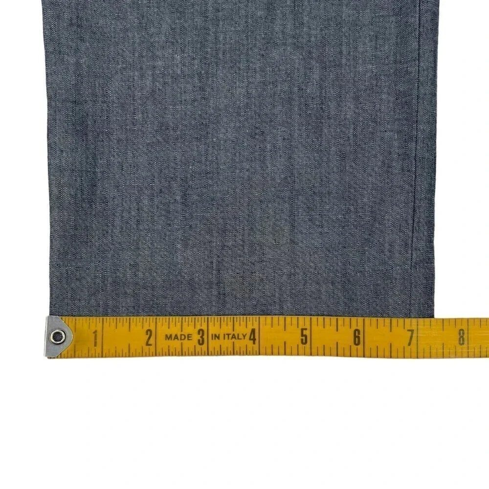 NWT J. Crew Men's Bowery Slim Fit Chambray Pants Chino Blue 34x32